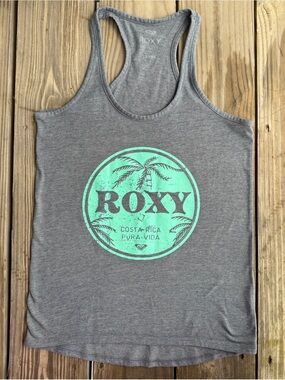 Roxy Flowy Grey Tank Top Size XS